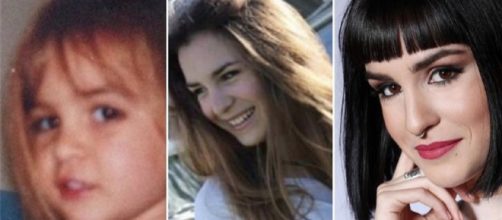 Natalia Lacunza de ni&ntilde;a, adolescente y en la actualidad. / F&oacute;rmula TV