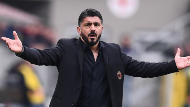 L'allenatore del Milan Gennaro Gattuso