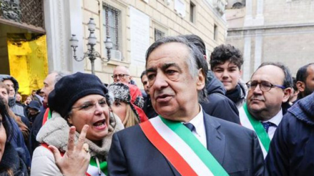 Il sindaco di Palermo Leoluca Orlando