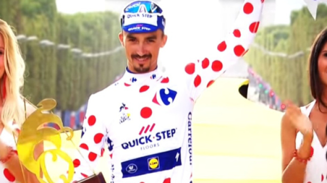 Julian Alaphilippe, maglia a pois al Tour de France