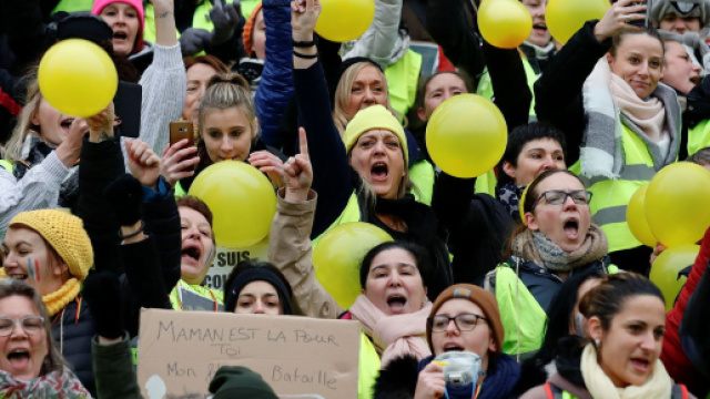 Des centaines de femmes Gilets Jaunes se sont rassembl&eacute;es ce dimanche 6 janvier.