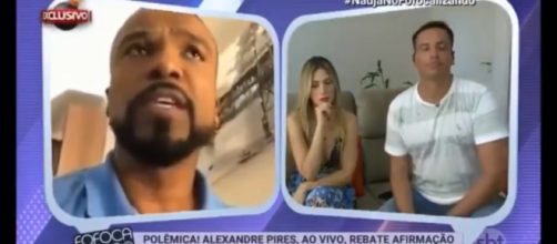 Alexandre Pires se revolta com jornalista Leo Dias - Foto/Reprodu&ccedil;&atilde;o/SBT
