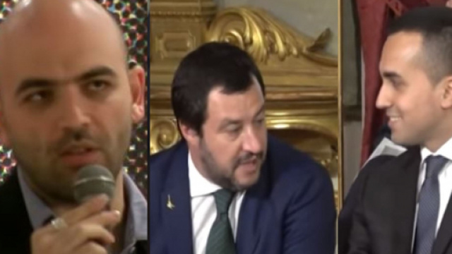 Saviano attacca duramente Salvini e Di Maio