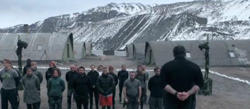 Ant Middleton and his team welcome 25 new recruits to the process (Image Credit: SAS:Who Dares Wins/4od.com)
