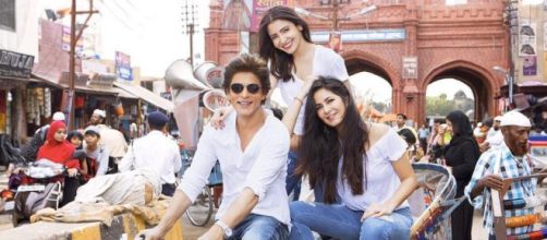 The film stars SRK, Anushka Sharma and Katrina Kaif in the lead roles. (Image via Red Chilli Ent/Twitter)