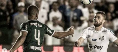 Santos domina o jogo contra o Palmeiras, vence e assume segunda posi&ccedil;&atilde;o do Campeonato Brasileiro. (Reprodu&ccedil;&atilde;o/Instagram/ @IvanStorti/Santos FC⁣⁣)