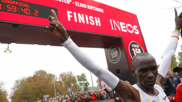 Eliud Kipchoge, campione olimpico e detentore del record sulla Maratona