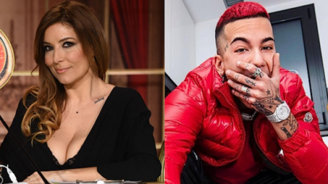 Selvaggia Lucarelli a sinistra, Sfera Ebbasta a destra.