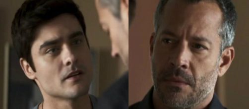 Agno espanta preconceito no dia em que assume publicamente namoro em "A Dona do Peda&ccedil;o". (Reprodu&ccedil;&atilde;o/ TV Globo)