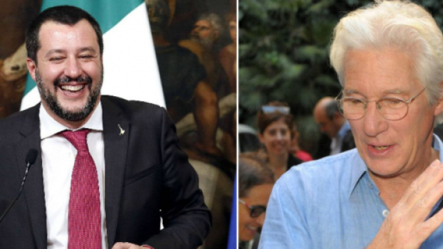 Nuovo scontro tra Matteo Salvini e Richard Gere