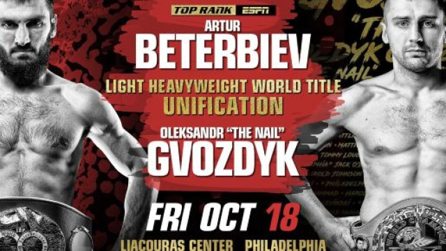 Artur Beterbiev vs Oleksandr Gvozdyk