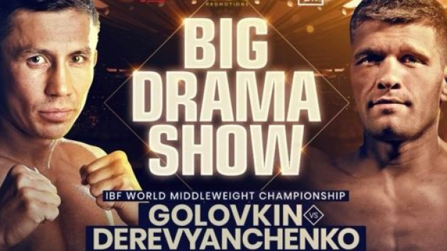 Gennady Golovkin vs Sergiy Derevyanchenko, domenica 6 ottobre su DAZN