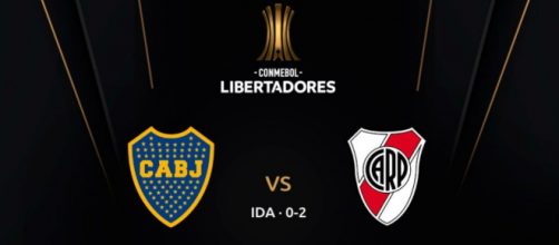 River venceu o primeiro jogo por 2 a 0. (Reprodu&ccedil;&atilde;o/Twitter/@LibertadoresBR)