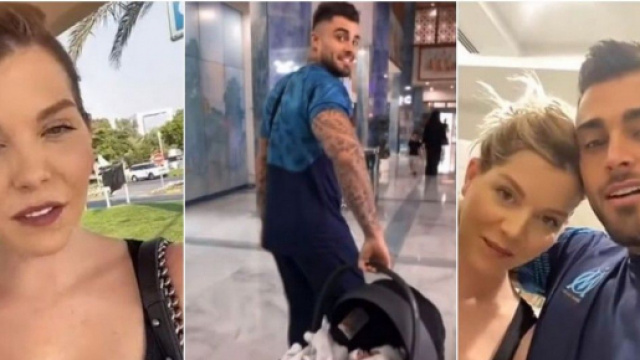 &Eacute;mus et heureux, Jessica Thivenin et Thibault Garcia rentrent enfin de l'h&ocirc;pital avec leur fils Maylone.