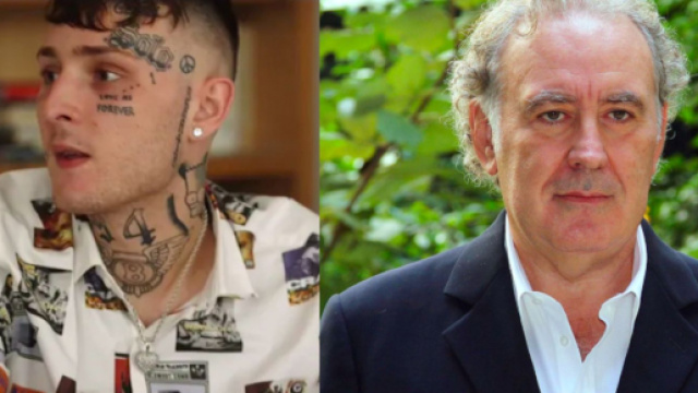 Side Baby a sinistra, Michele Santoro a destra.