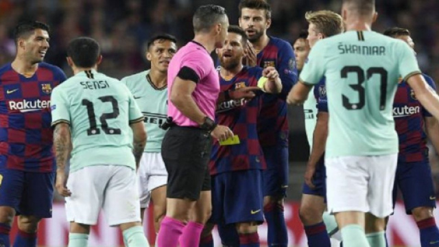 Barcellona-Inter, Skomina sotto processo
