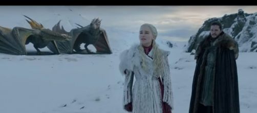 Aegon and Daenerys Targaryen in 'Game of Thrones' season 8 [image source: TheCell8 - YouTube]