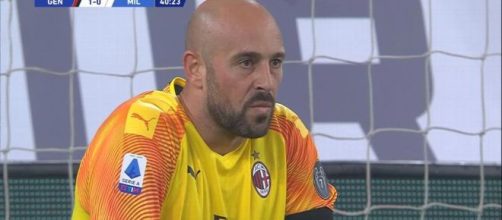 Goleiro espanhol falhou no gol do Genoa. (Reprodu&ccedil;&atilde;o/Serie A)