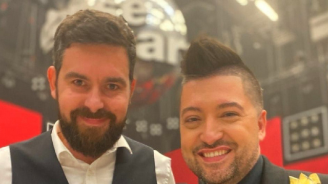 Chris Marques et Arnaud Journou sur le plateau de DALS