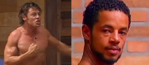 Theo Becker e Jhonatan quase se agrediram em "A Fazenda" (Reprodu&ccedil;&atilde;o/Record TV)