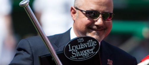 Current Nationals GM Mike RIzzo with a Silver Slugger award. [image source: MissChatter- Wikimedia Commons]