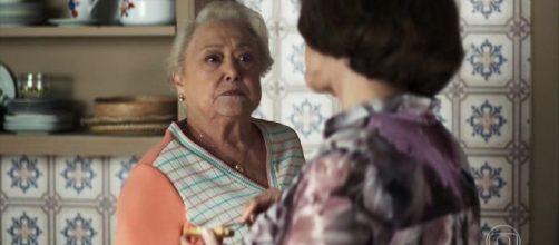 Evelina mentir&aacute; sobre J&ocirc; mas Marlene n&atilde;o deixar&aacute; barato. (Reprodu&ccedil;&atilde;o/Rede Globo)