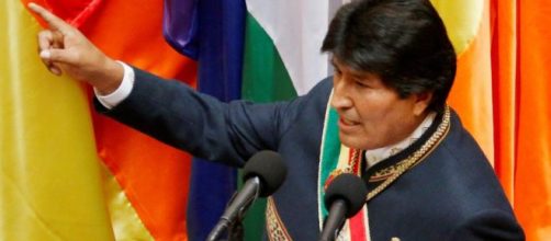 Evo morales en sus tiempos de presidente