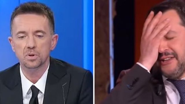 Andrea Scanzi e Matteo Salvini.