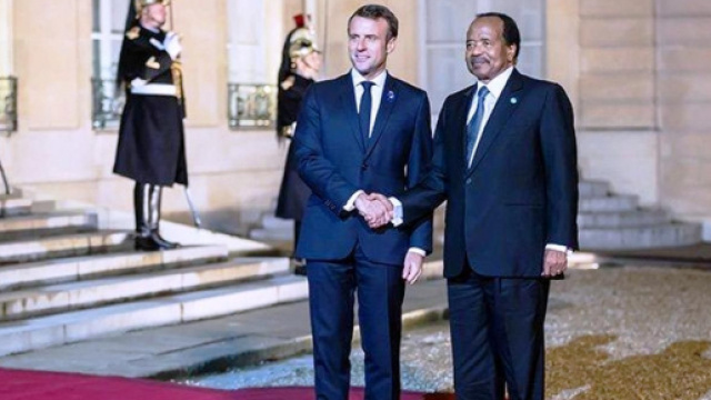 Les chefs d'Etats de la France et du Cameroun (c) Google