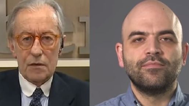 Vittorio Feltri e Roberto Saviano.