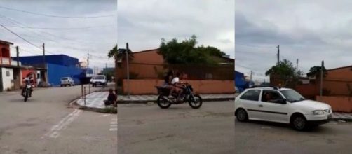 Movimenta&ccedil;&atilde;o assustou moradores. (Reprodu&ccedil;&atilde;o/Arquivo Pessoal)