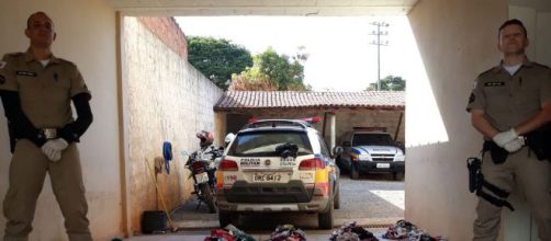 Ladr&atilde;o de calcinhas &eacute; detido por Policias. (Pol&iacute;cia Militar/Divulga&ccedil;&atilde;o)