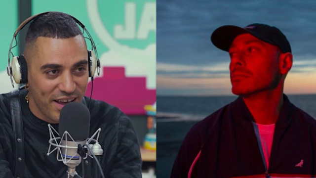 Marracash a sinistra, Fabri Fibra a destra.