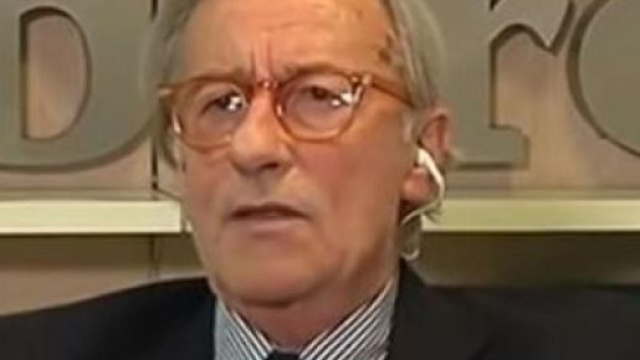 Vittorio Feltri, direttore di Libero in collegamento con Non &egrave; l'Arena