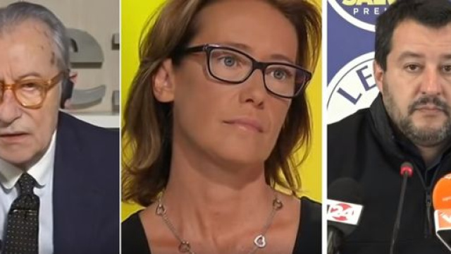 Vittorio Feltri, Ilaria Cucchi e Matteo Salvini.