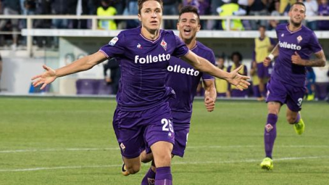 Federico Chiesa, giocatore della Fiorentina.