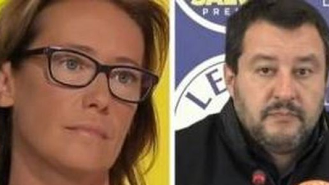 Ilaria Cucchi e Matteo Salvini.