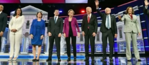 Highlights from the 5th Democratic presidential debate. [Image source/ABC News YouTube video]