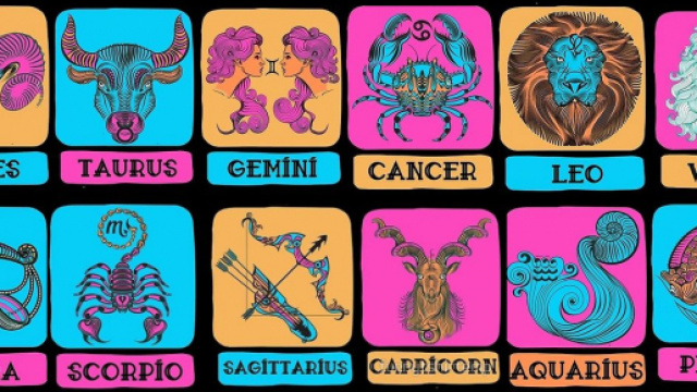 Una rappresentazione dei dodici segni dello zodiaco