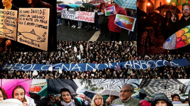 Secondo i primi sondaggi le sardine potrebbero arrivare al 15%