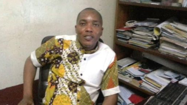 Christian Nana Tchuisseu Pr&eacute;sident de l'Icom Cameroun et Directeur du Mus&eacute;e la Blackitude (c) Odile Pahai