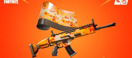 The previously leaked wrap in 'Fortnite.' [Image source: Tabor Hill/YouTube]