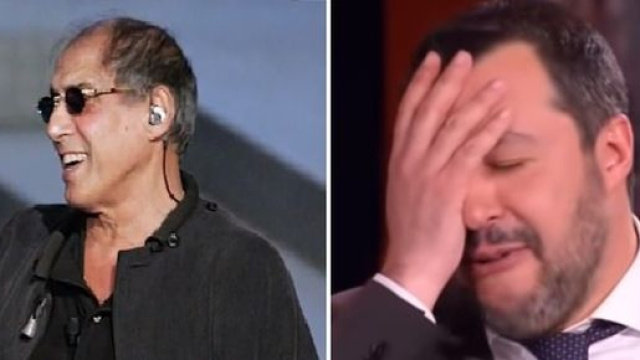 Adriano Celentano e Matteo Salvini.