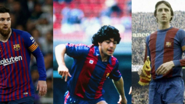 Messi, Maradona e Cruyff: 3 tra i pi&ugrave; grandi calciatori di ogni epoca con la stessa maglia, la blaugrana del Barcellona