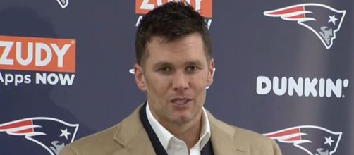 Brady threw for 285 yards and a touchdown with an interception. [Image Source: New England Patriots/YouTube]