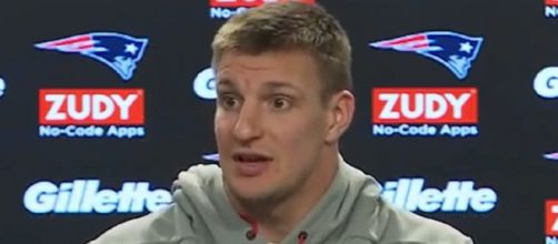 Gronkowski played nine seasons with the Patriots (Image Credit: New England Patriots/YouTube)