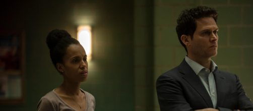Kerry Washington e Steven Pasquale est&atilde;o em 'American Son'. (Reprodu&ccedil;&atilde;o/Netflix)
