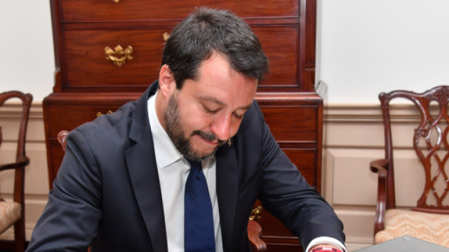 Matteo Salvini, ex Ministro dell'Interno e ora all'opposizione
