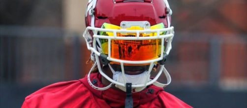 Nebraska football staring down Oklahoma in battle for Xavier Hutchinson. [Image via JustBombsProductions/YouTube]