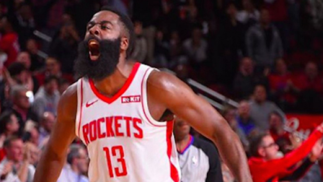 James Harden en feu contre Atlanta. Credit: Instagram/jharden13